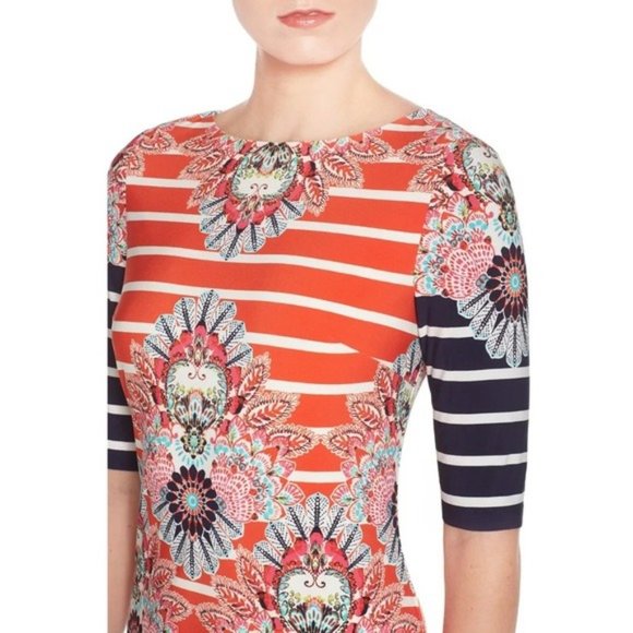 Eliza J Print Jersey Sheath Dress - Picture 4 of 11